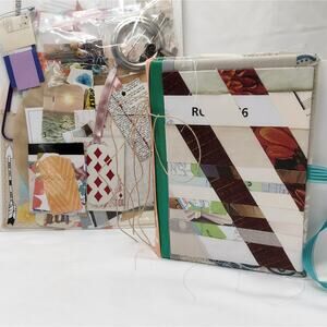 Eclectic Junk Journal 16, Handmade Recycled Journal, Mixed Media Journal
